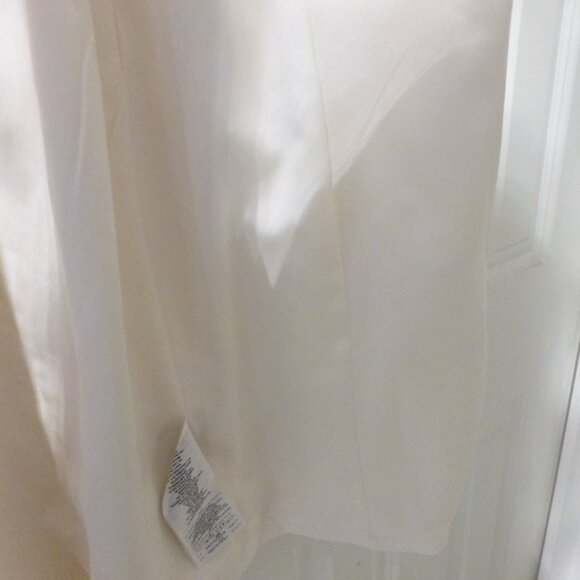 GUESS off white cream blazer overcoat with padded puffy shoulders - Picture 10 of 16